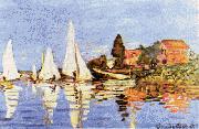 Claude Monet Regatta at Argenteuil painting